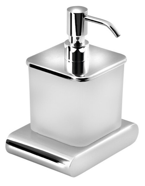 SAPHO - FLORI dávkovač mýdla, 300ml, mléčné sklo, chrom RF019
