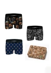Pánské boxerky John Frank JF3BINT03 3Pack