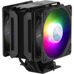 Cooler Master MasterAir MA612 Stealth ARGB černá / 2x 120mm RGB / 27dB @ 1800RPM / 62 CFM / 4-pin / Intel AMD (MAP-T6PS-218PA-R1)