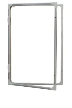 2x3 Vitrína 90x60 cm bílá / Vitrína / interiérová / vertikální otevírání / magnetický povrch