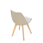 Židle jídelní, cappuccino plast, CT-X7055 CAP