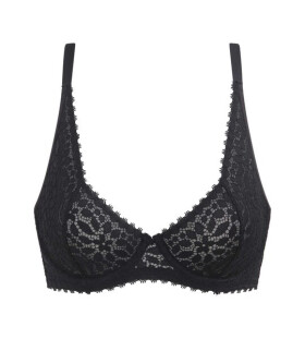 Dámská krajková podprsenka DIM DAILY DENTELLE UNDERWIRE BRA DIM černá