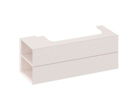 RAVAK - Lite Umyvadlová skříňka 120x45x43 cm, 2 zásuvky, Alabaster Pink X000001884