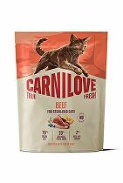 Carnilove Cat True Fresh Dry Beef Steril. Ad.AB 400g