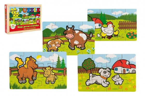 Puzzle Moje první zvířátka dřevěné