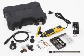 PowerPlus POWX1341 / Přímá bruska s příslušenstvím / 200W / 40.000 ot-min / Průměr kleštiny 3.2 mm (POWX1341)