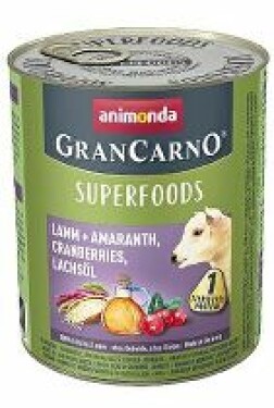 Animonda pes GRANCARNO konz. Superfoods jehněčí 800g