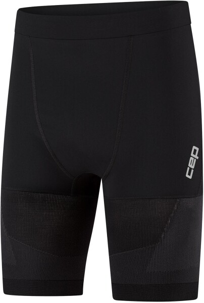 Pánské běžecké šortky CEP PRO 3D COMPRESSION - black Velikost textilu: L