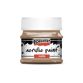 Pentart Matte akrylová barva 50 ml hnědá Mars