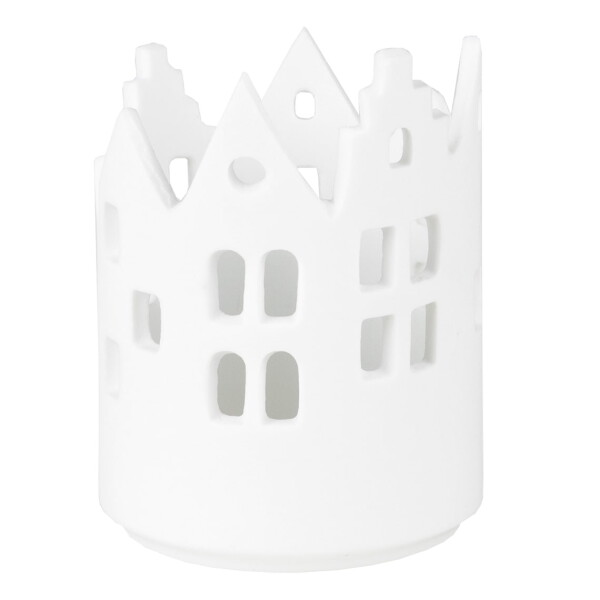 Räder Porcelánový svícen City Light 7,5 cm, bílá barva, porcelán