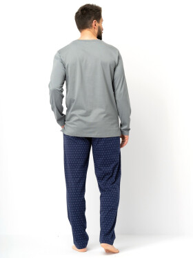Pánské pyžamo Key MNS 612 B25 long/r M-2XL zelená-zelená XL