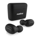 Niceboy HIVE Podsie černá Bezdrátová sluchátka mikrofonem Bluetooth 5.1 IPX5 nabíjecí pouzdro (hive-podsie-3)