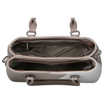 Moderní dámská koženková kabelka do ruky Lynette, tmavě béžová