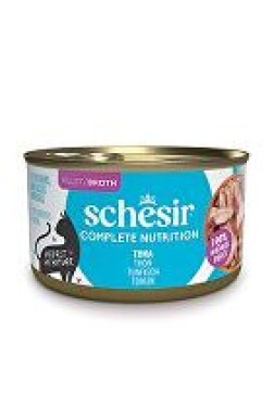 Schesir Cat konz.Compl.Nutrition Tuňák vývar 85g