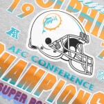 Fanatics Pánská mikina Miami Dolphins NFL 1972 AFC Champions Hoodie Velikost: M