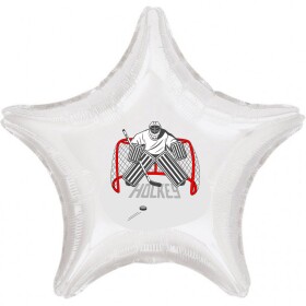 Balónek hvězda hokejový brankář Balónek hvězda hokejový brankář