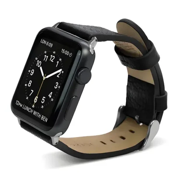 X-Doria Lux Band černá / Řemínek / Apple Watch 38/41mm / Kůže (23821)