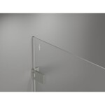 MEXEN/S - Lunar-F L sprchový kout skládací dveře pravá 95 x 90, transparent, nikl kartáčovaný 836L-095-090-97-00-P