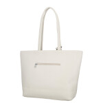 Stylová dámská koženková kabelka na rameno Zoe, krémová