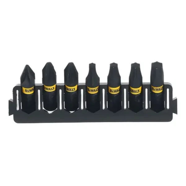 DeWalt / 7dílná sada bitů / PZ1, PZ2, T15, T20, T25, T30 / 25 mm / ToughCase (DT70813)