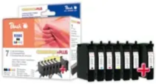 Peach T0801-T0806 alternativní cartridge / 7 x 8,6 ml / CombiPack PLUS (313662)