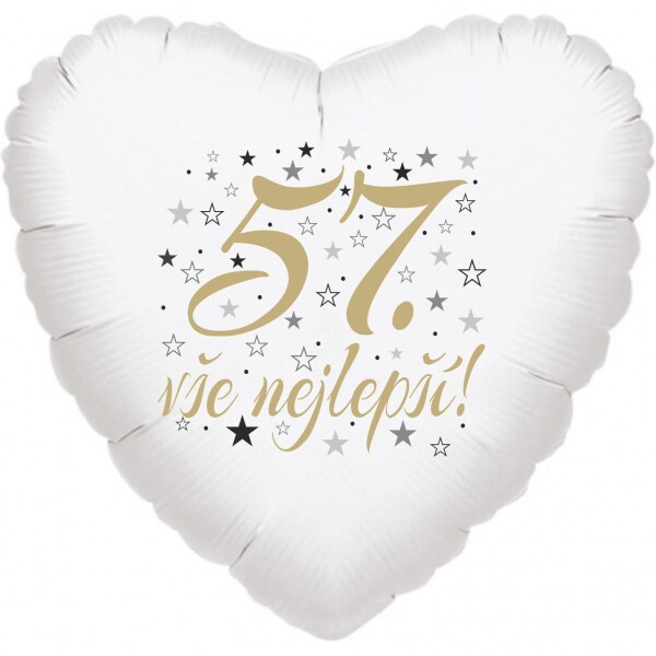 57. narozeniny balónek srdce Balonky.cz 57. narozeniny balónek srdce Balonky.cz