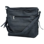 Módní dámská koženková crossbody kabelka Salah, tmavě modrá