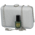 Módní dámské psaníčko Michelle Moon Atreya, stříbrné