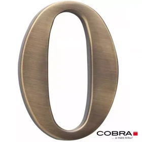 Cislo 3D bronz cesany 0 - 10 cm