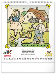 Nástěnný kalendář 2027 Notique Josef Lada – Říkadla, 30 x 34 cm
