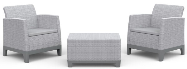 KETER SCANDI FORMA BALCONY - Ash grey/Storm grey