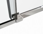 HOPA - Sprchové dveře BELVER CHROM NEW - Barva rámu - Chrom/Leštěný hliník (ALU), Rozměr A - 110, Směr zavírání - Univerzální Levé / Pravé, Výplň - Čiré bezpečnostní sklo - 8 mm BCBELV11CCN