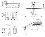 IDEAL STANDARD - Connect Air Umyvadlo nábytkové 640x460x165 mm, s přepadem, otvor pro baterii, černá E0289V3