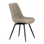 Jídelní židle, hnědá, látka, HC-T1130 CAP2