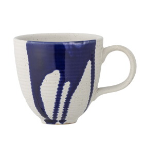 Bloomingville Keramický hrnek Okayama 300 ml, modrá barva, keramika
