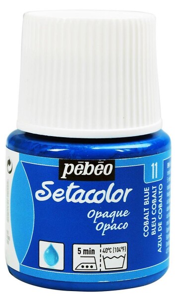 Barva na textil Pébéo Setacolor Opaque 45 ml - Modrá kobalt 11