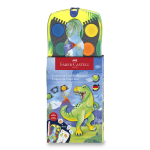 Vodové barvy Faber-Castell Connector Dinosaurus 13 ks
