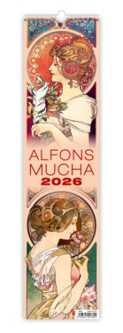 Nástěnný kalendář vázankový/kravata 2026 Helma - Alfons Mucha