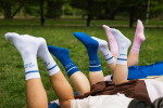Bella Rose Ponožky Hlavně klid a nohy v teple velikost S (36-39), modrá barva, textil