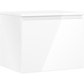 MEXEN/S - Orio koupelnová skříňka pod umyvadlo 60 cm s deskou, 1 šuplík, bílá lesk 91A10-06047-1-BFC00