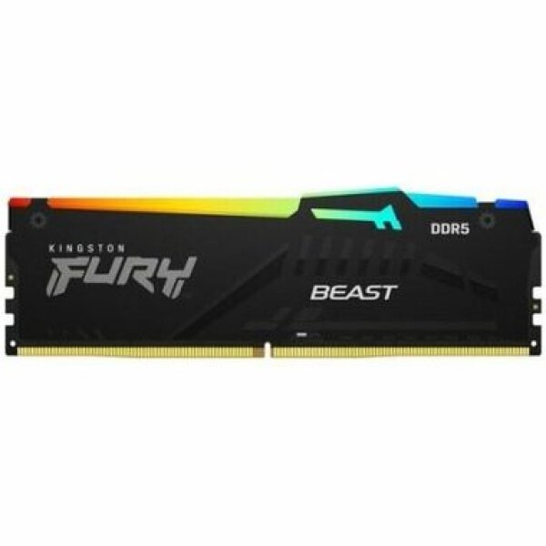 Kingston Fury Beast RGB 16GB (1x 16GB) DDR5 6400MHz / CL32 / DIMM / 1.1V / Non-ECC / XMP 3.0 (KF564C32BBA-16)