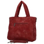 Trendy dámská koženková kabelka do ruky Pelagie, vínová