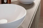 VILLEROY & BOCH - Loop&Friends Umyvadlo na desku, průměr 38 cm, s přepadem, alpská bílá 4A450001