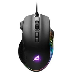 Sharkoon SHARK Force 3 černá / bezdrátová herní myš / 12800 dpi / USB / optická / 8 tlačítek (4044951040254)