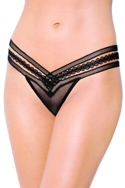 Dámská tanga SOFTLINE COLLECTION černá, M/L