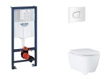 GROHE - Rapid SL Set předstěnové instalace, klozetu, sedátka SoftClose a tlačítka Arena Cosmopolitan, alpská bílá SANI11BB3132