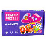 Mamido Magnetické puzzle dopravní prostředky 30 dílků