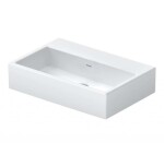 DURAVIT - Vero Air Umyvadlo 60x40 cm, bez přepadu, bez otvoru pro baterii, WonderGliss, bílá 23686000701