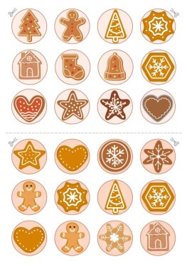 Obrázek Jedlý papír Vánoce Perníčky
