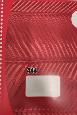 Corwell Corwell, 10558, školní sešit 444, linkovaný, 40 listů, A4, 1 ks Motiv: Číslo 1